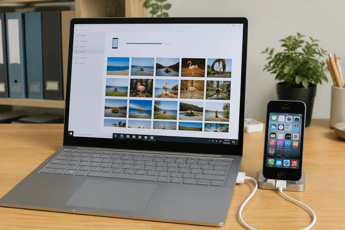 Getting photos, music, and files onto the PC safely