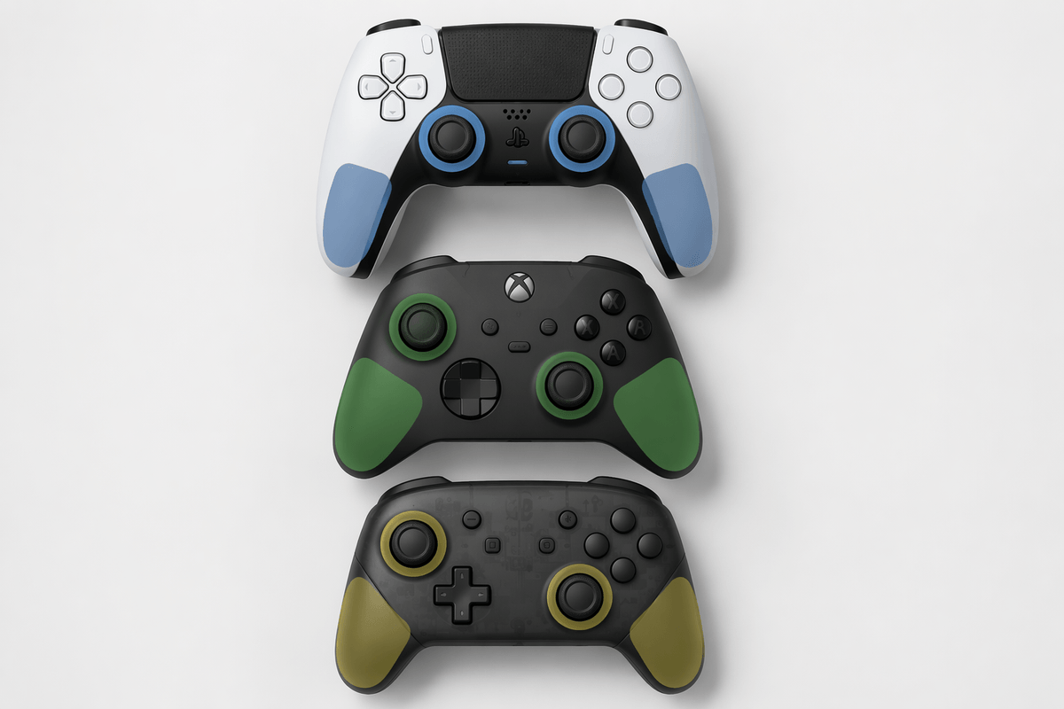 Choose a layout: Xbox-style, PlayStation-style, or niche