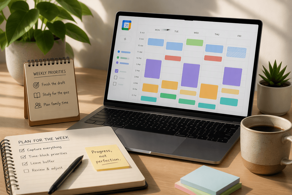 Organize Your Life: How to Plan Your Week With Google Calendar