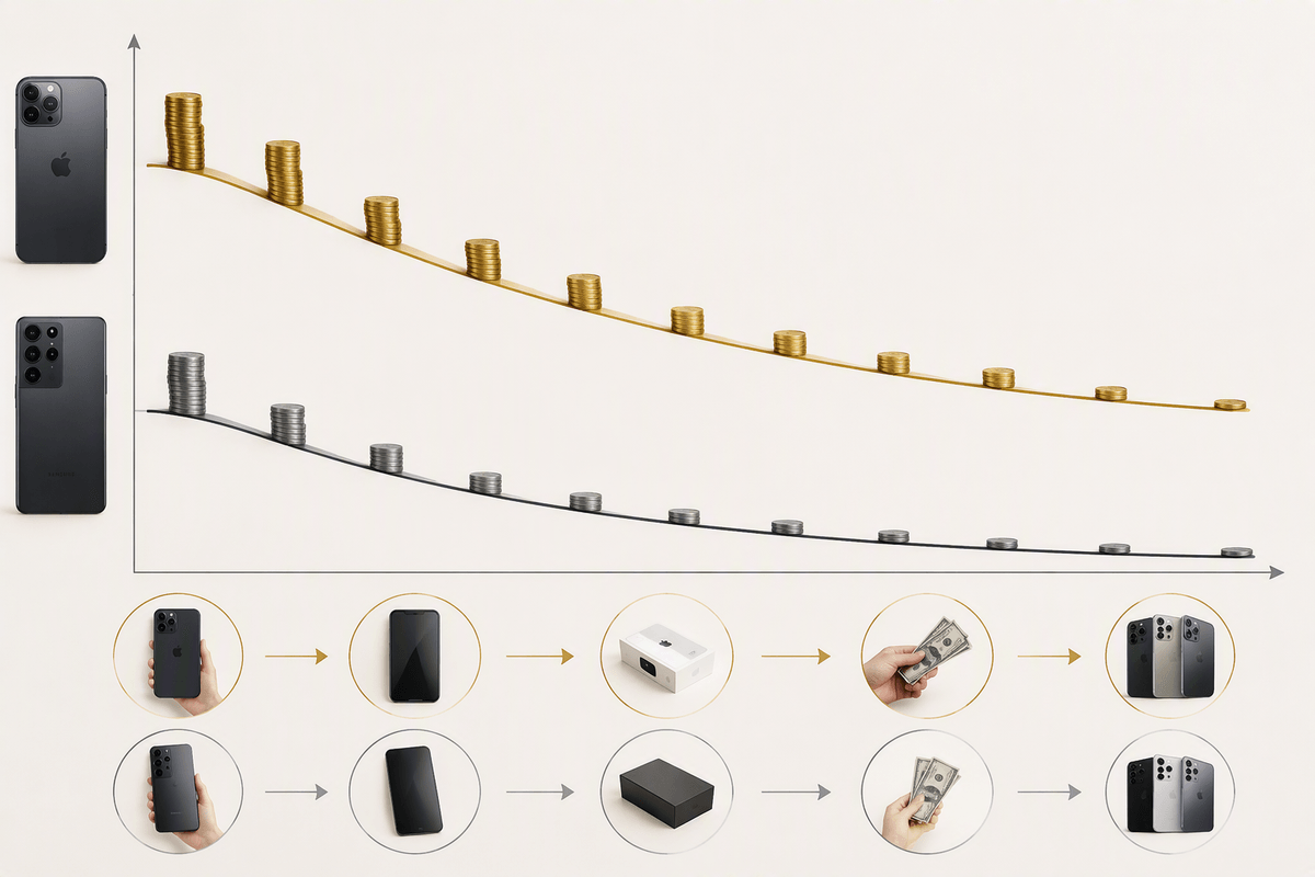 Total cost: upfront price, deals, trade-ins, and resale