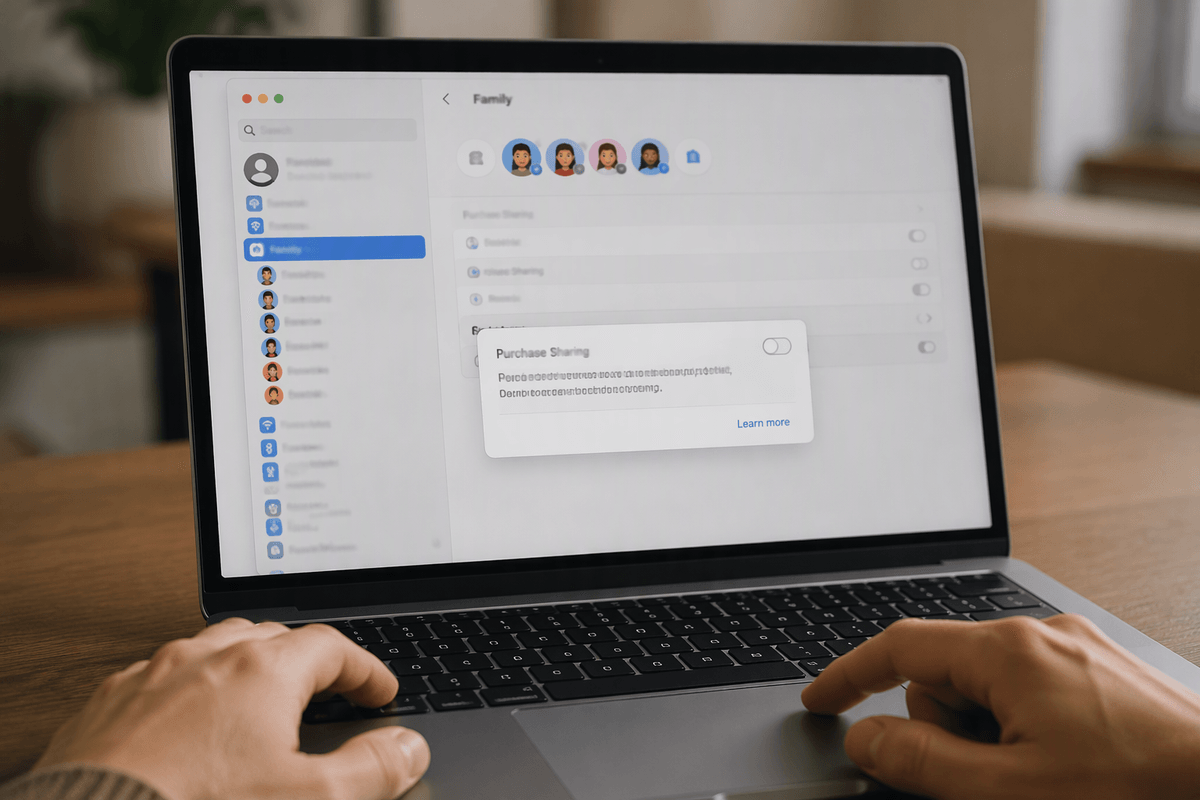 Turn off Family Sharing or purchases on Mac and Windows